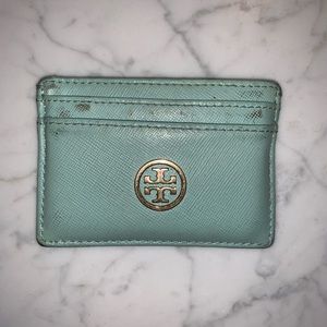 TORY BURCH Robinson Leather Card Case